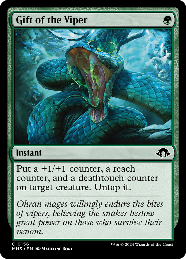 Gift of the Viper (MH3-156) - Modern Horizons 3 Foil [Common]