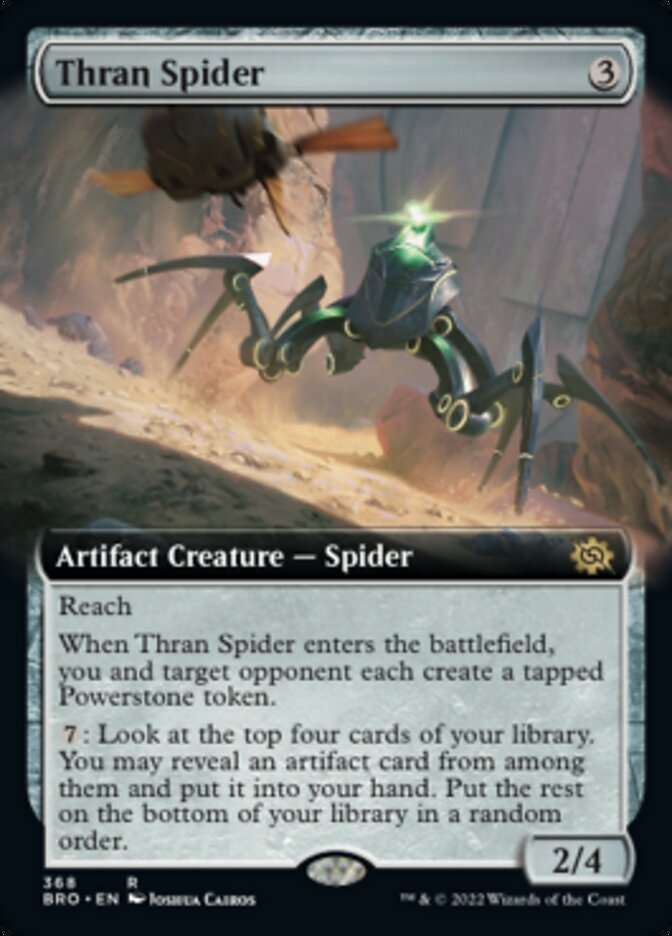 Thran Spider (BRO-368) - The Brothers' War: (Extended Art) [Rare]