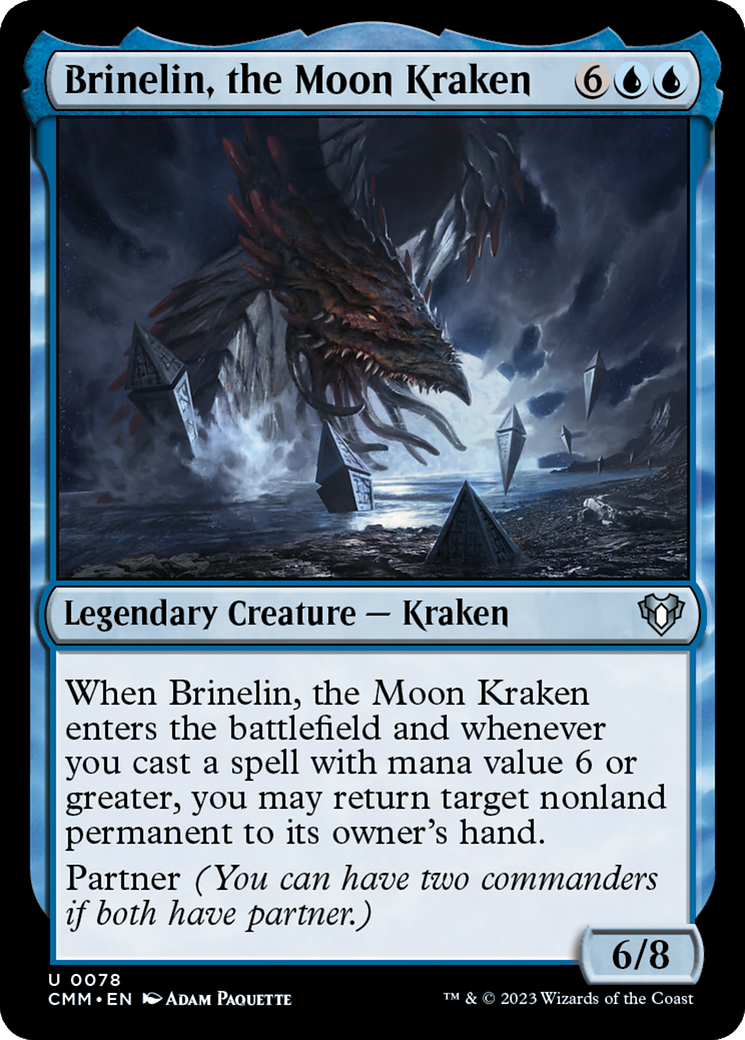 Brinelin, the Moon Kraken (CMM-078) - Commander Masters [Uncommon]