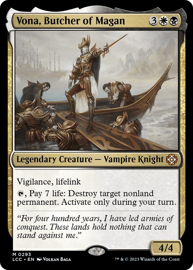 Vona, Butcher of Magan (LCC-293) - The Lost Caverns of Ixalan Commander [Mythic]