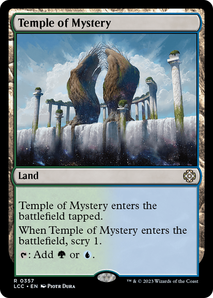 Temple of Mystery (LCC-357) - The Lost Caverns of Ixalan Commander [Rare]