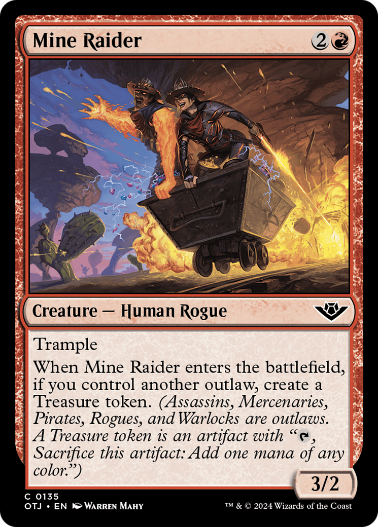 Mine Raider (OTJ-135) - Outlaws of Thunder Junction Foil [Common]