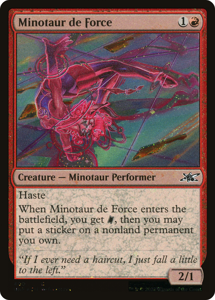 Minotaur de Force (UNF-400) - Unfinity Galaxy Foil [Common]