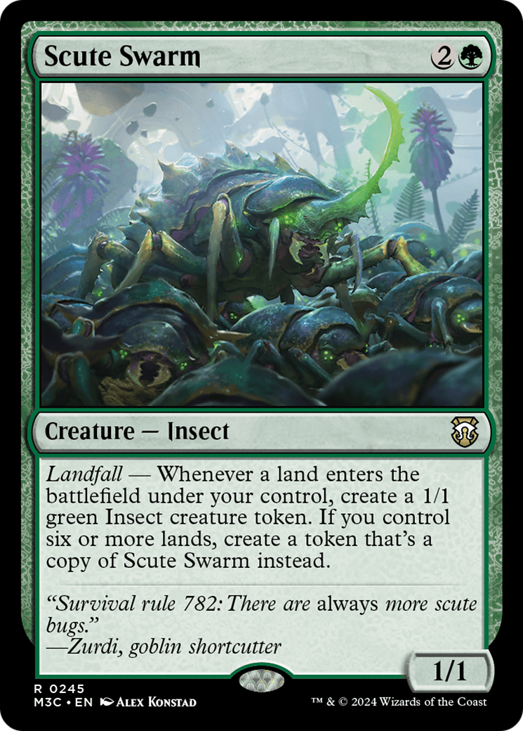 Scute Swarm (M3C-245) - Modern Horizons 3 Commander Foil [Rare]