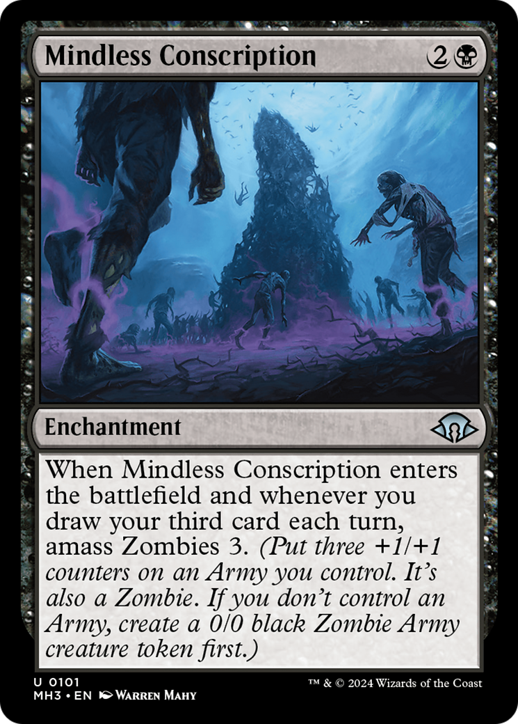 Mindless Conscription (MH3-101) - Modern Horizons 3 Foil [Uncommon]