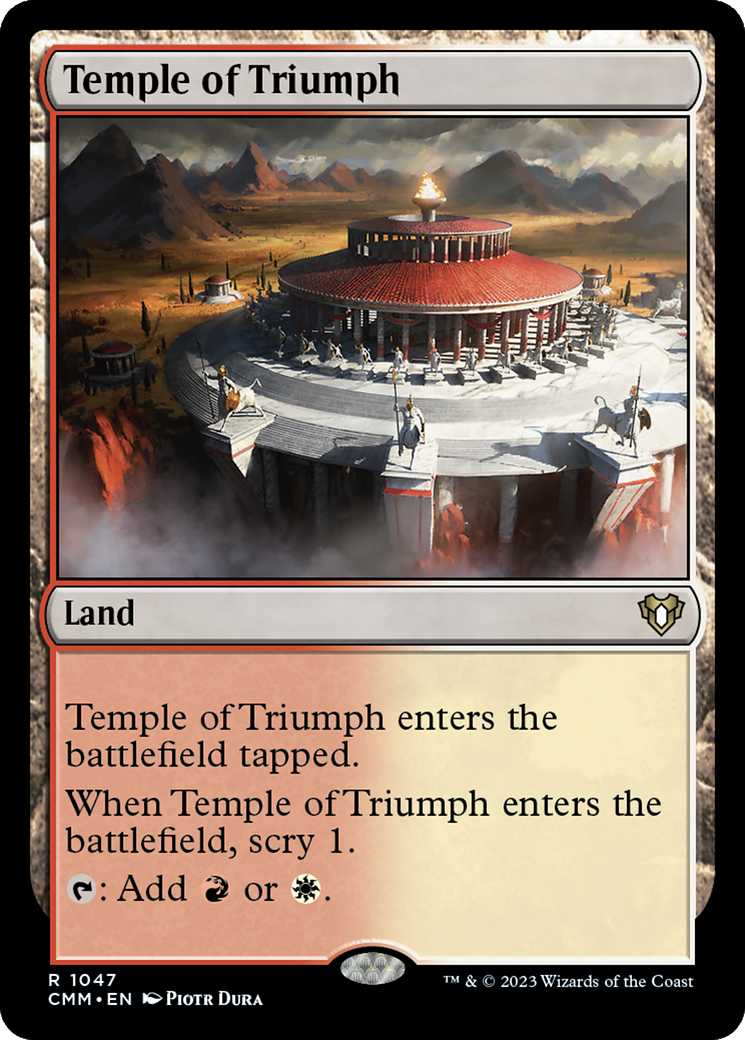 Temple of Triumph (CMM-1047) - Commander Masters [Rare]