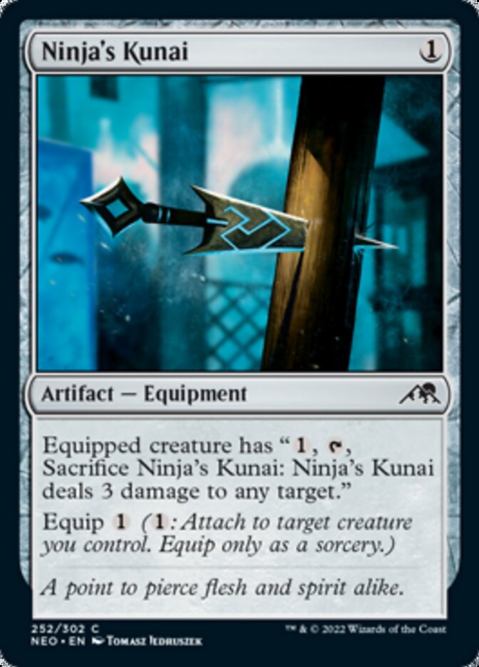 Ninja's Kunai (NEO-252) - Kamigawa: Neon Dynasty [Common]