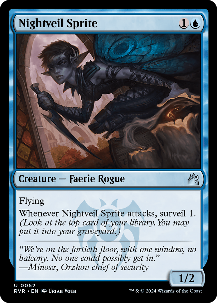 Nightveil Sprite (RVR-052) - Ravnica Remastered [Uncommon]