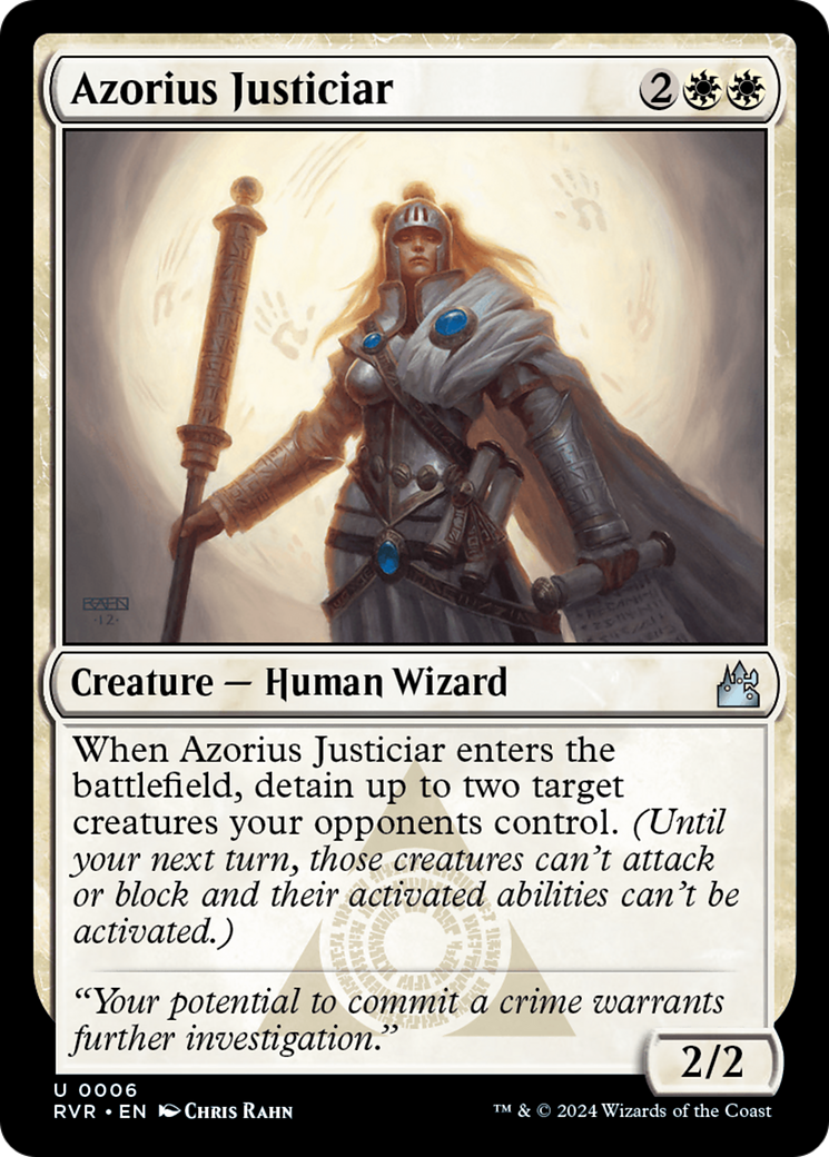 Azorius Justiciar (RVR-006) - Ravnica Remastered [Uncommon]