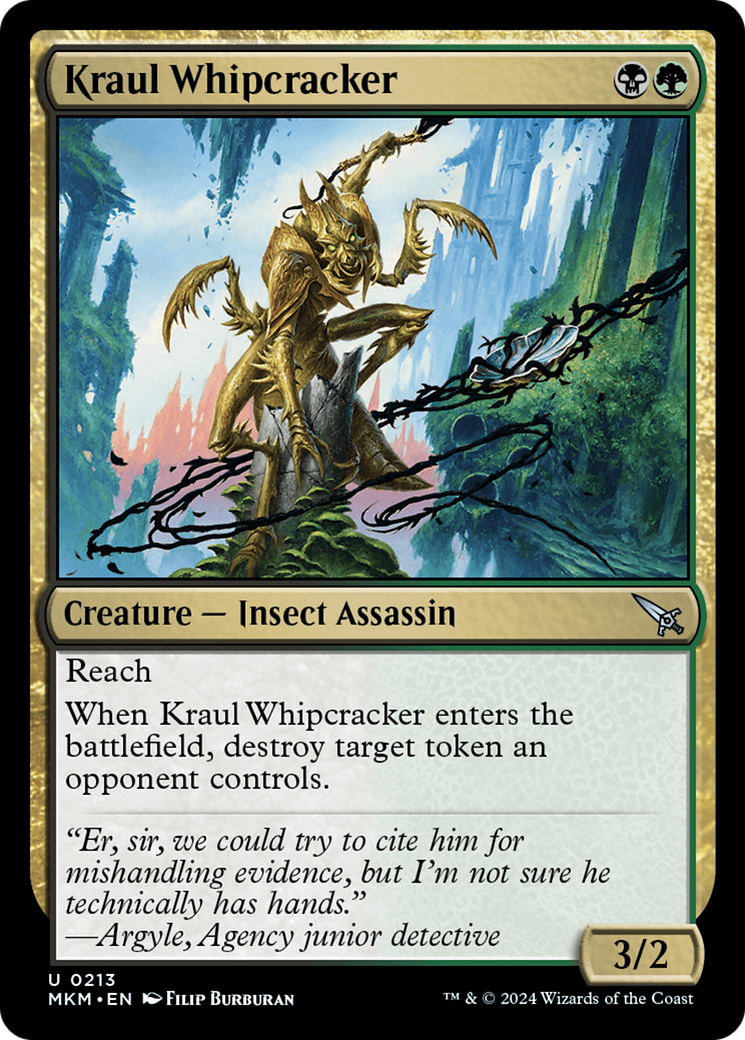 Kraul Whipcracker (MKM-213†) - Murders at Karlov Manor Foil [Uncommon]