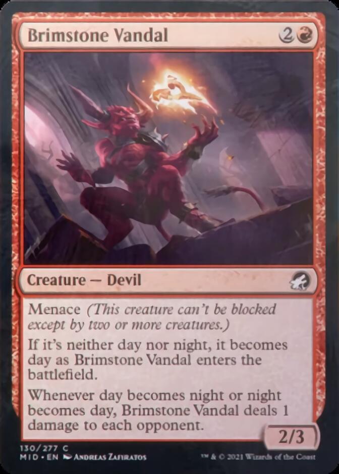 Brimstone Vandal (MID-130) - Innistrad: Midnight Hunt [Common]