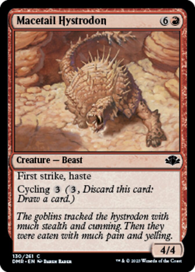 Macetail Hystrodon (DMR-130) - Dominaria Remastered [Common]