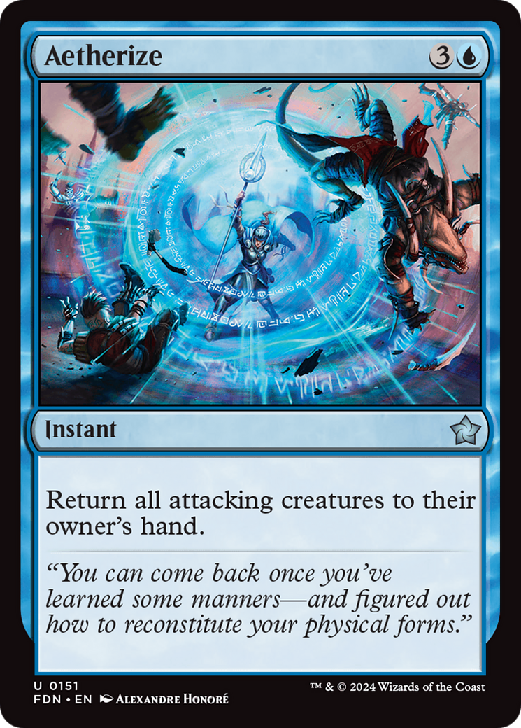 Aetherize (FDN-151) - Foundations Foil [Uncommon]