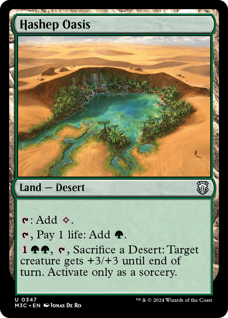 Hashep Oasis (M3C-347) - Modern Horizons 3 Commander Foil [Uncommon]