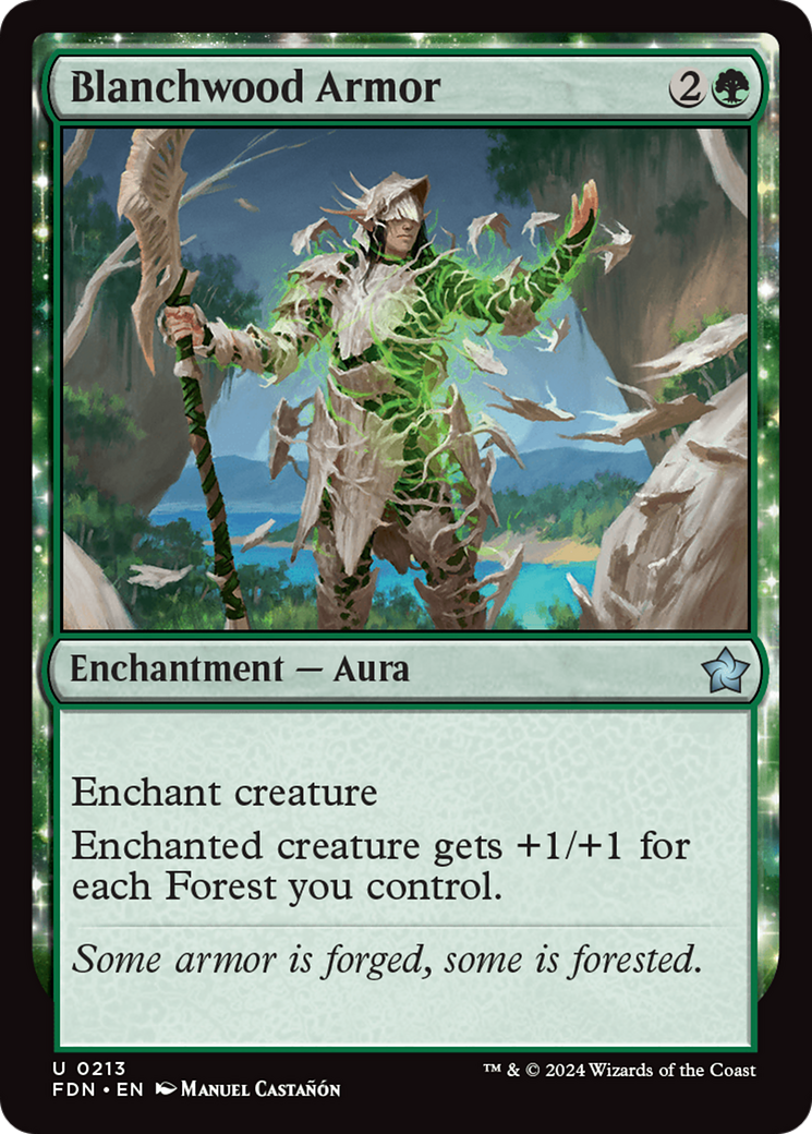 Blanchwood Armor (FDN-213) - Foundations Foil [Uncommon]