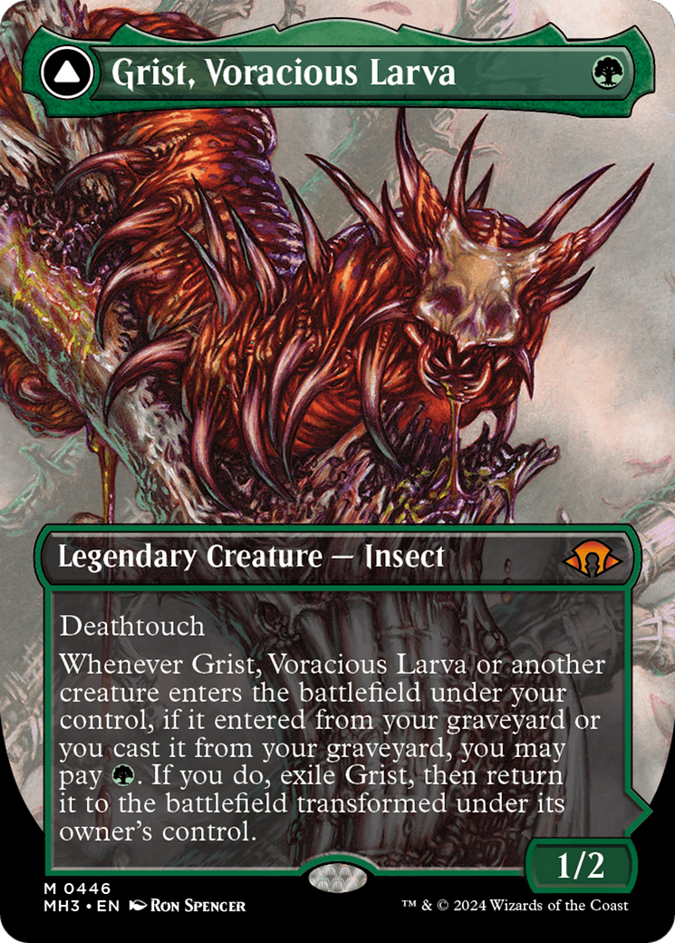 Grist, Voracious Larva // Grist, the Plague Swarm (MH3-446) - Modern Horizons 3 (Borderless) [Mythic]