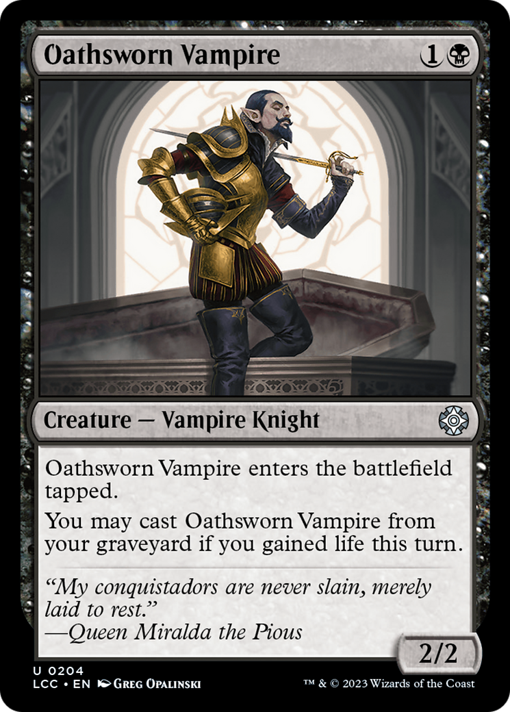 Oathsworn Vampire (LCC-204) - The Lost Caverns of Ixalan Commander [Uncommon]