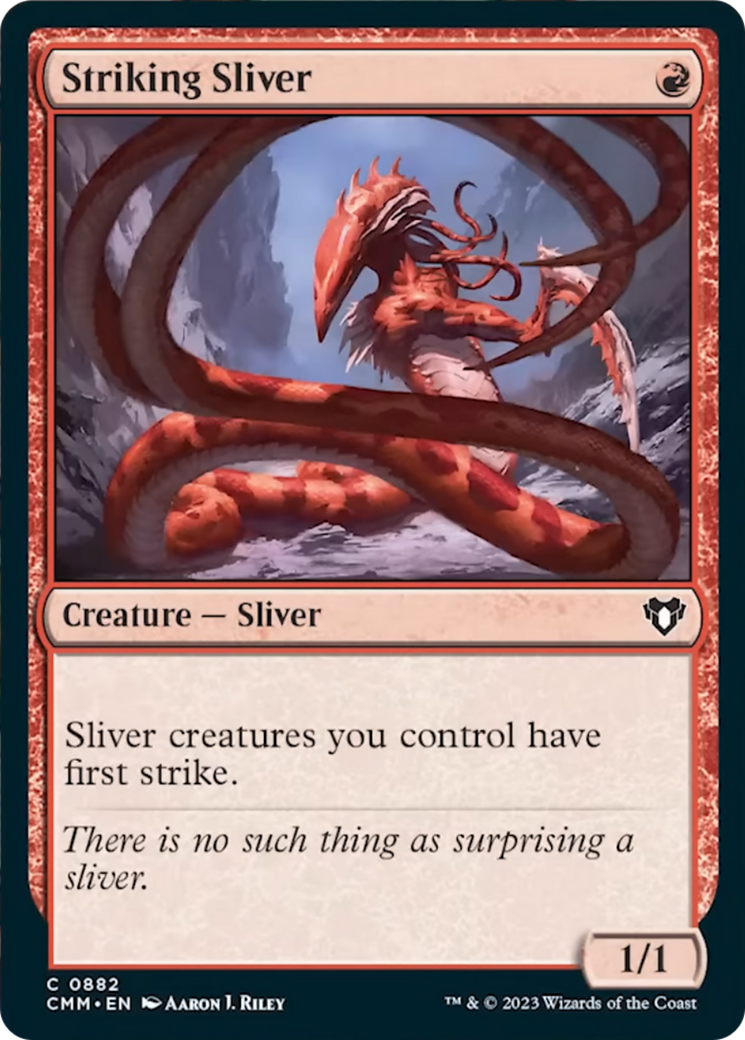 Striking Sliver (CMM-882) - Commander Masters [Common]