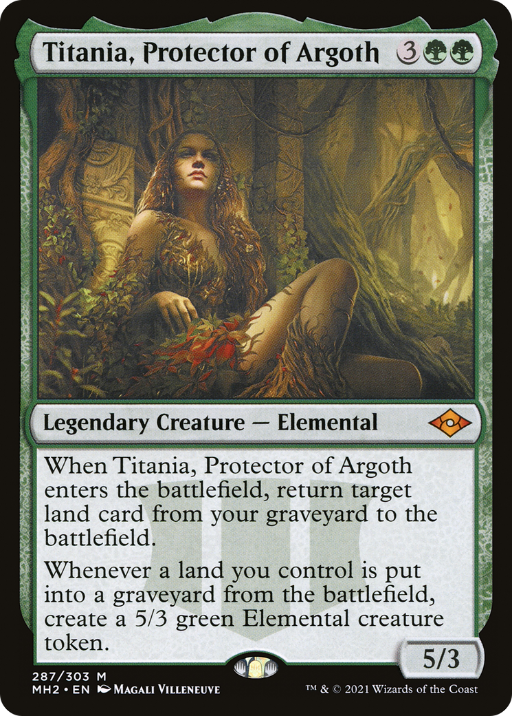 Titania, Protector of Argoth (MH2-287) - Modern Horizons 2 [Mythic]