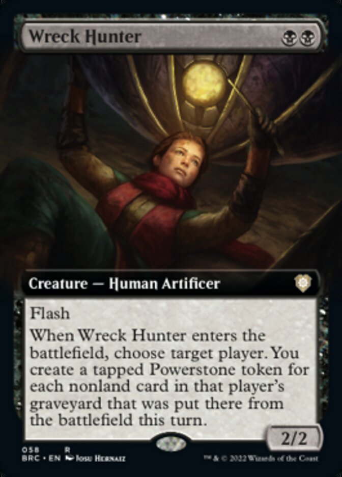 Wreck Hunter (BRC-058) - The Brothers' War Commander: (Extended Art) [Rare]