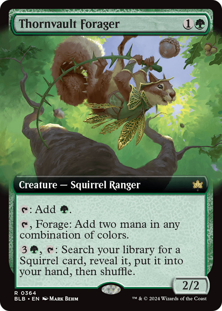 Thornvault Forager (BLB-364) - Bloomburrow: (Extended Art) Foil [Rare]