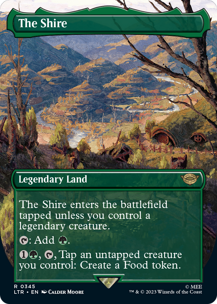 The Shire (LTR-345) - The Lord of the Rings: Tales of Middle-earth (Borderless) Foil [Rare]