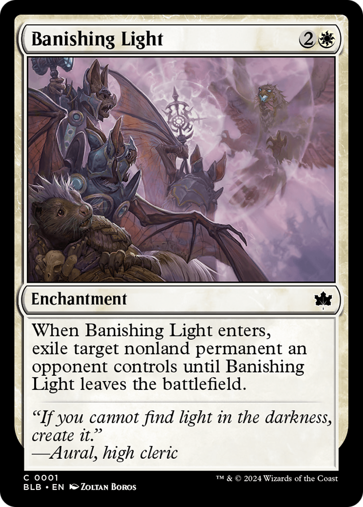 Banishing Light (BLB-001) - Bloomburrow Foil [Common]