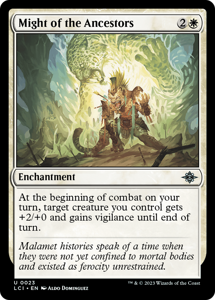 Might of the Ancestors (LCI-023) - The Lost Caverns of Ixalan [Uncommon]