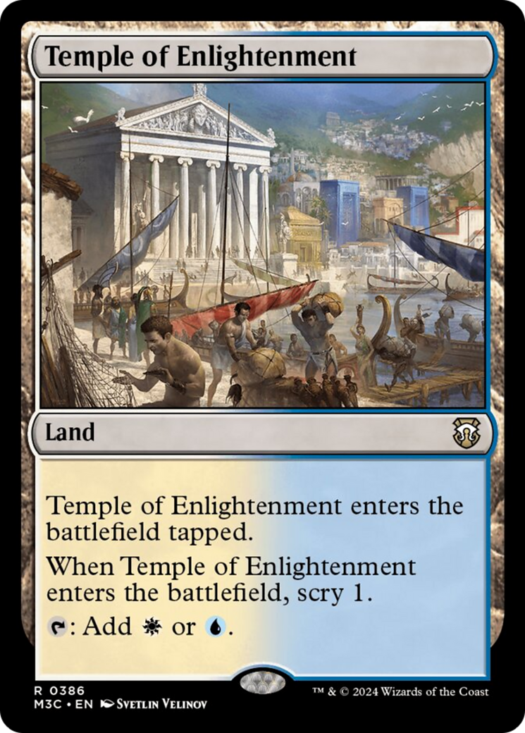 Temple of Enlightenment (M3C-386) - Modern Horizons 3 Commander Foil [Rare]