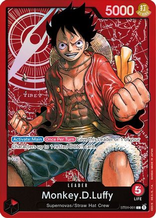 Monkey.D.Luffy (001) (ST01-001) - Starter Deck 1: Straw Hat Crew  [Leader]