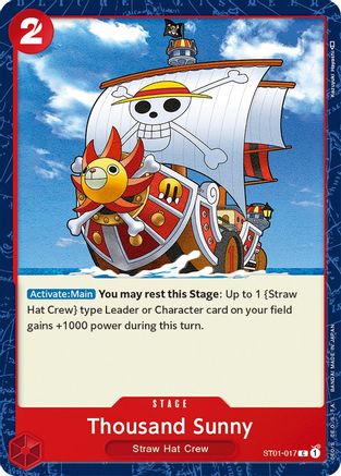 Thousand Sunny (ST01-017) - Starter Deck 1: Straw Hat Crew  [Common]