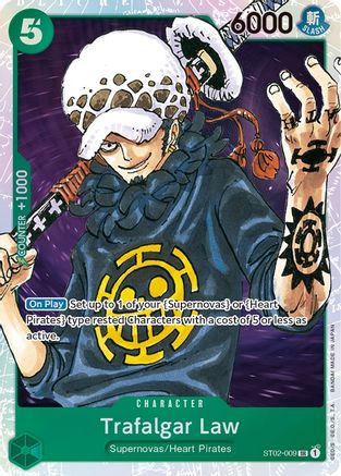 Trafalgar Law (ST02-009) - Starter Deck 2: Worst Generation  [Super Rare]