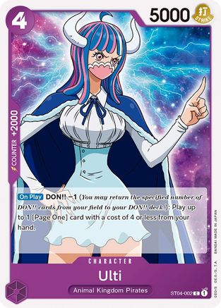 Ulti (ST04-002) - Starter Deck 4: Animal Kingdom Pirates  [Common]