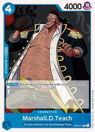 Marshall.D.Teach (ST03-014) - Starter Deck 3: The Seven Warlords of The Sea  [Common]