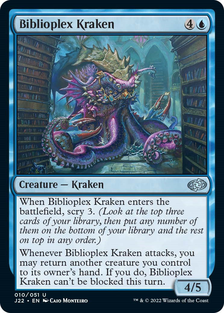 Biblioplex Kraken (J22-010) - Jumpstart 2022 [Uncommon]