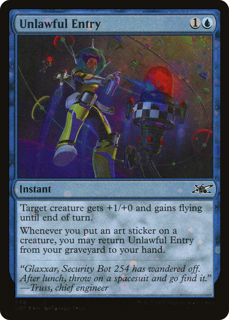 Unlawful Entry (UNF-348) - Unfinity Galaxy Foil [Common]