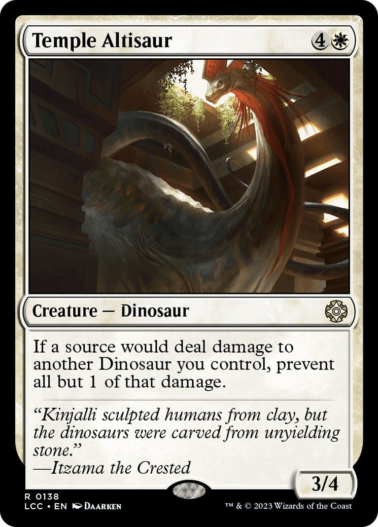 Temple Altisaur (LCC-138) - The Lost Caverns of Ixalan Commander [Rare]