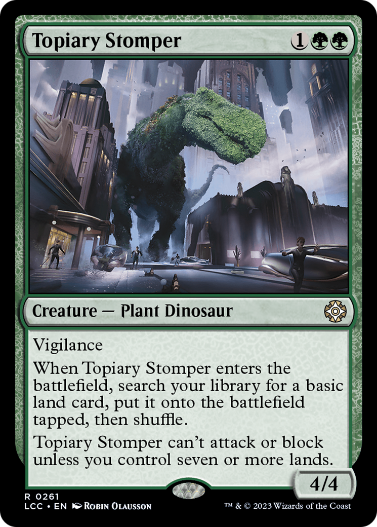 Topiary Stomper (LCC-261) - The Lost Caverns of Ixalan Commander [Rare]