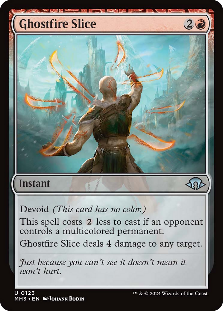 Ghostfire Slice (MH3-123) - Modern Horizons 3 [Uncommon]