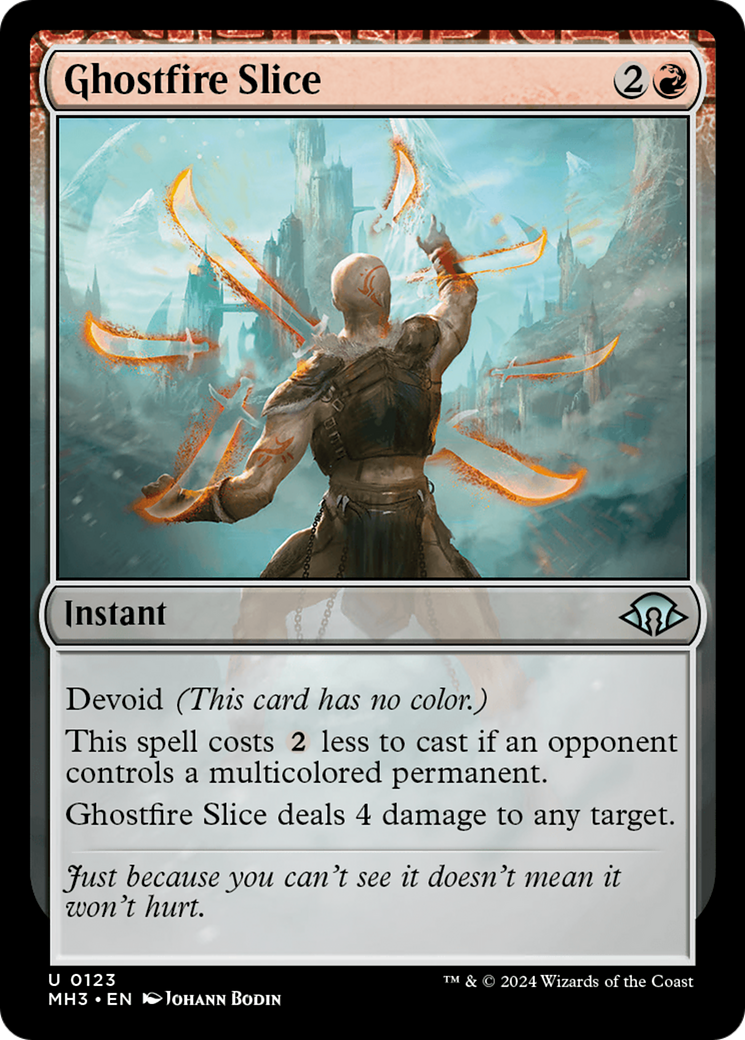 Ghostfire Slice (MH3-123) - Modern Horizons 3 Foil [Uncommon]