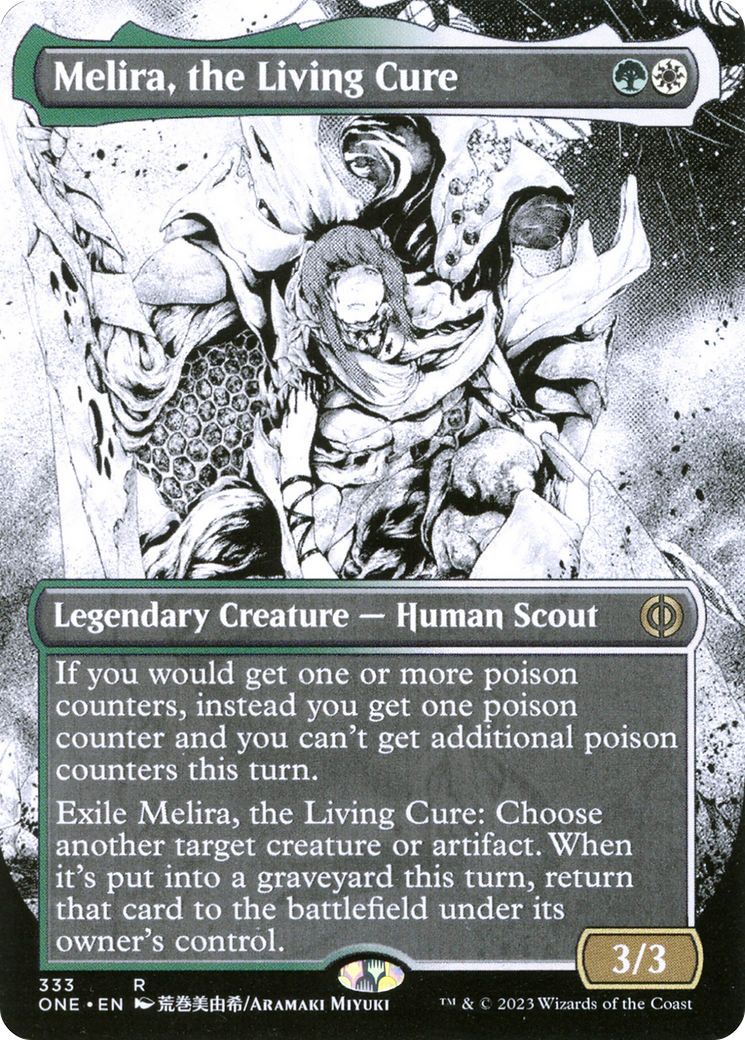 Melira, the Living Cure (ONE-333) - Phyrexia: All Will Be One: (Showcase) (Borderless) [Rare]