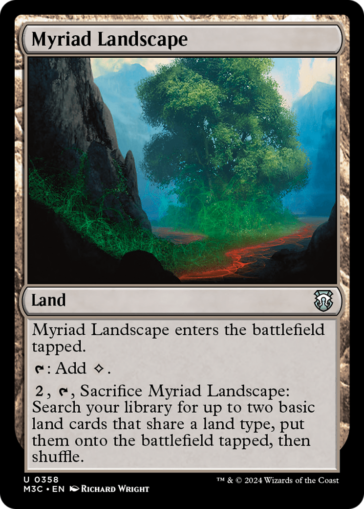 Myriad Landscape (M3C-358) - Modern Horizons 3 Commander Foil [Uncommon]