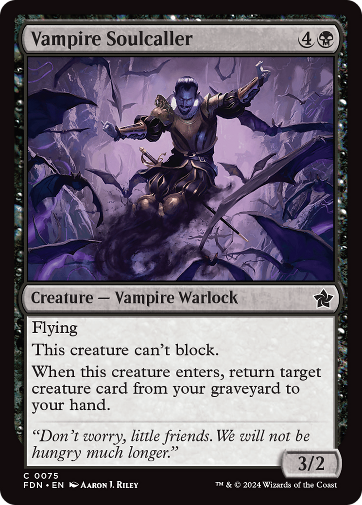 Vampire Soulcaller (FDN-075) - Foundations Foil [Common]