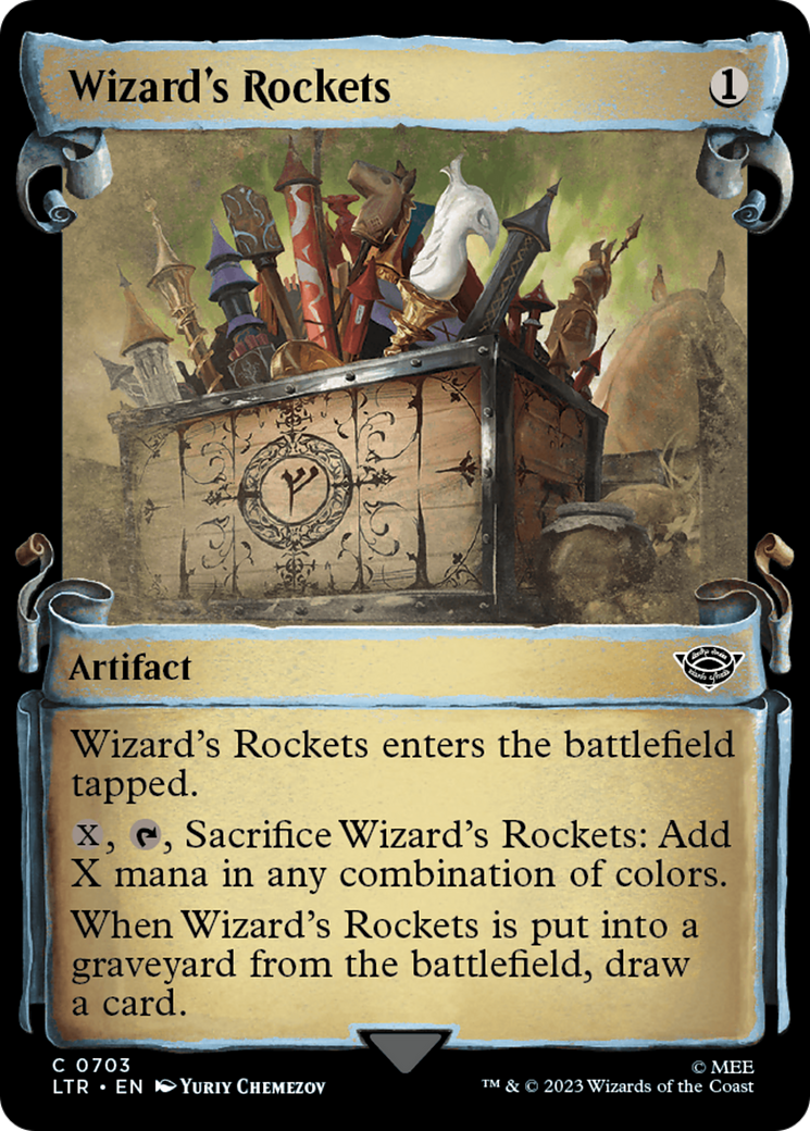 Wizard's Rockets (LTR-703) - The Lord of the Rings: Tales of Middle-earth: (Showcase) Scroll Foil [Common]