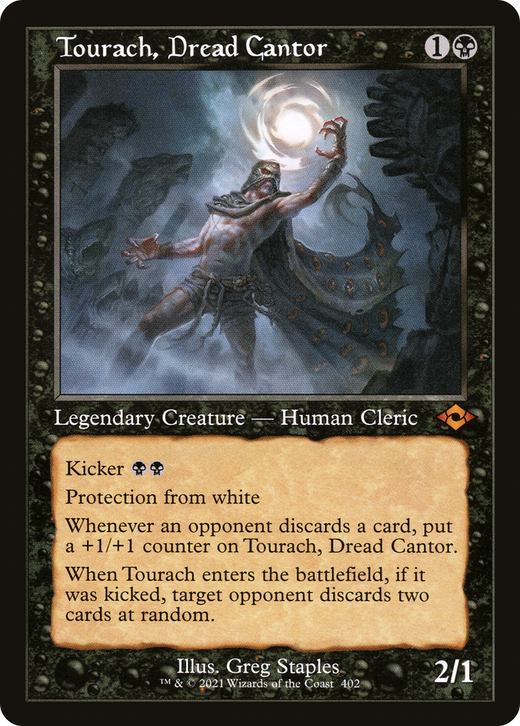 Tourach, Dread Cantor (MH2-402) - Modern Horizons 2 [Mythic] Retro Frame