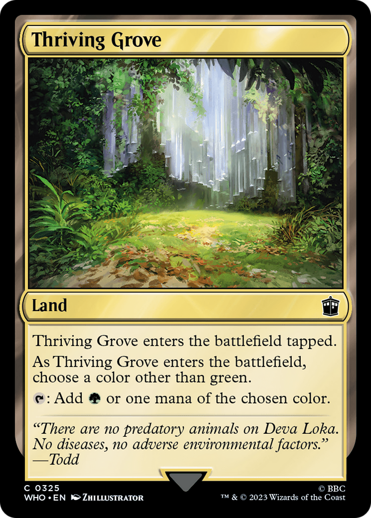 Thriving Grove (WHO-325) - Doctor Who [Common]