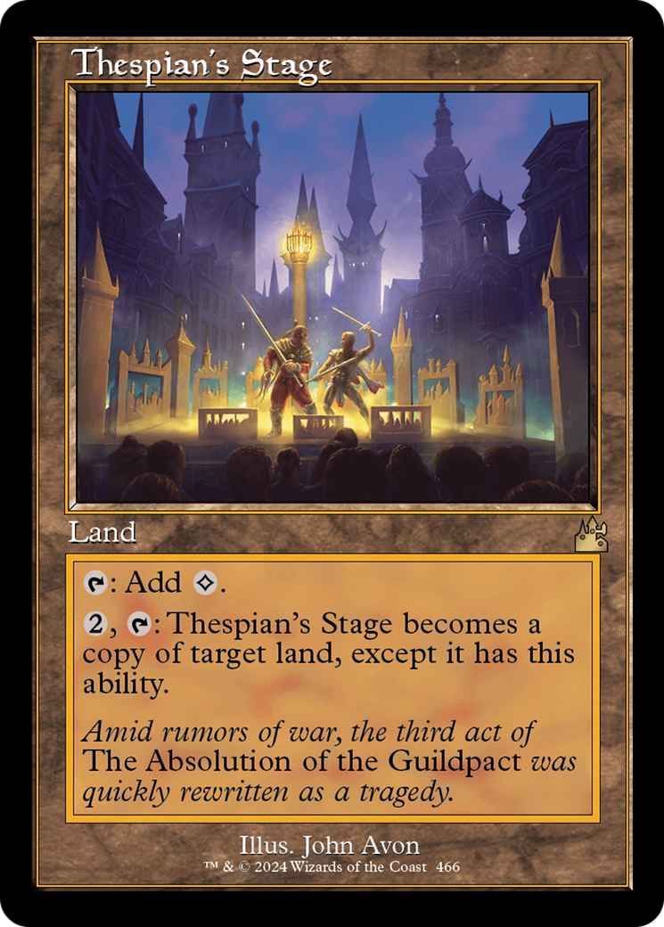 Thespian's Stage (RVR-466) - Ravnica Remastered [Rare]