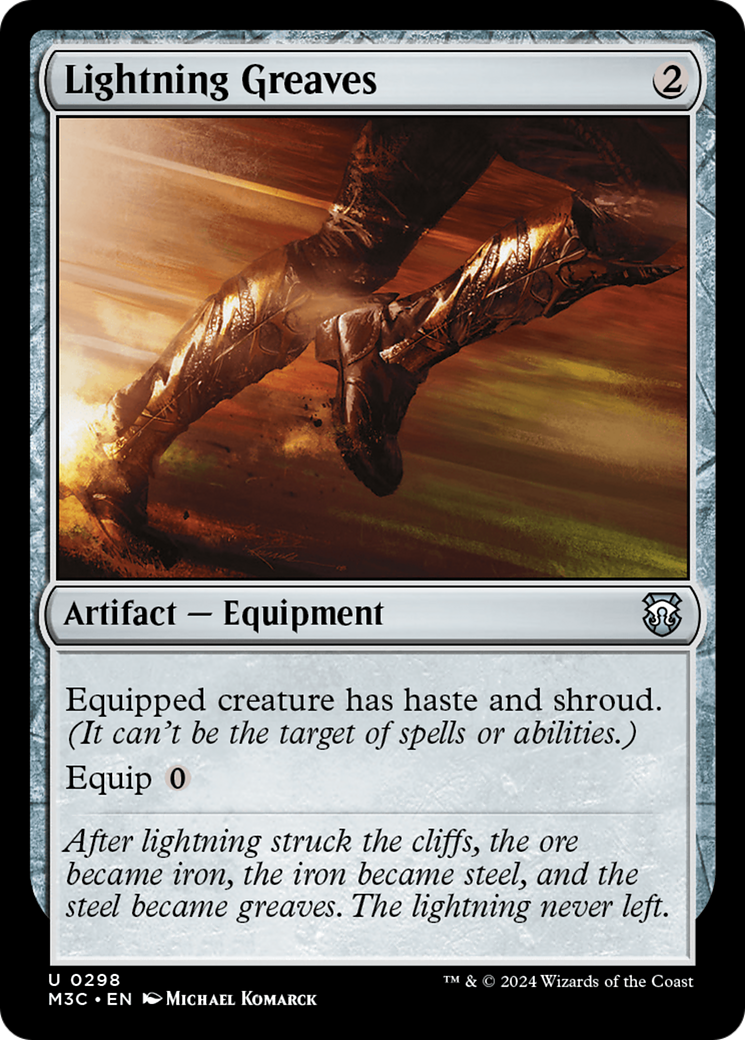 Lightning Greaves (M3C-298) - Modern Horizons 3 Commander Foil [Uncommon]