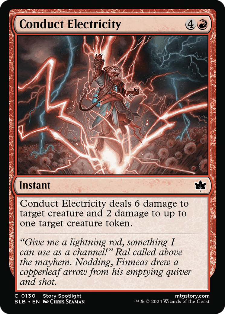 Conduct Electricity (BLB-130) - Bloomburrow Foil [Common]