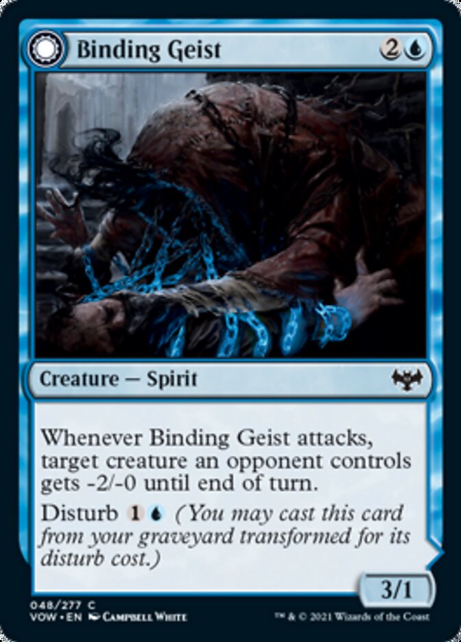 Binding Geist // Spectral Binding (VOW-048) - Innistrad: Crimson Vow: (Double Faced Transform) [Common]